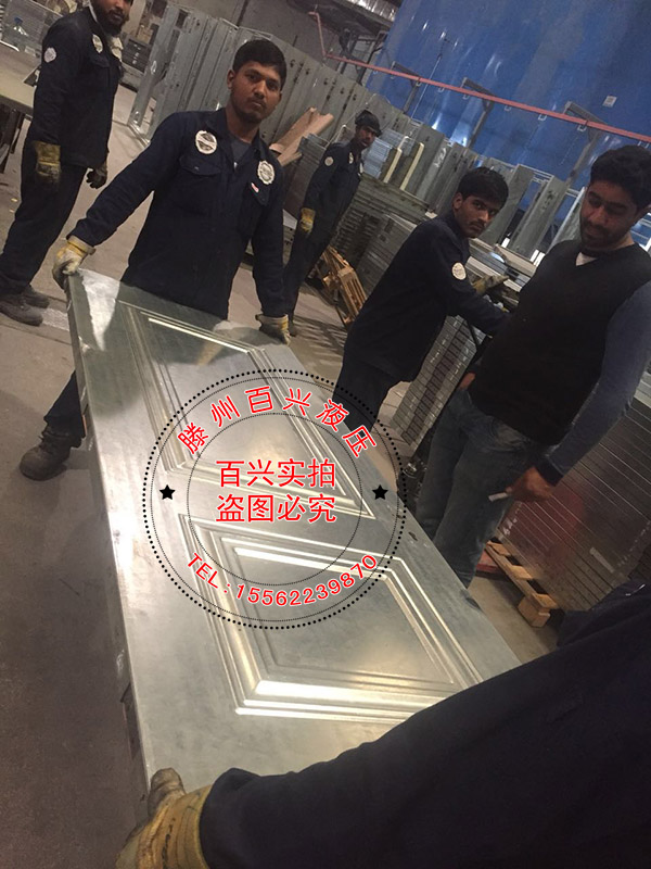 百興壓花機沙特實景拍攝