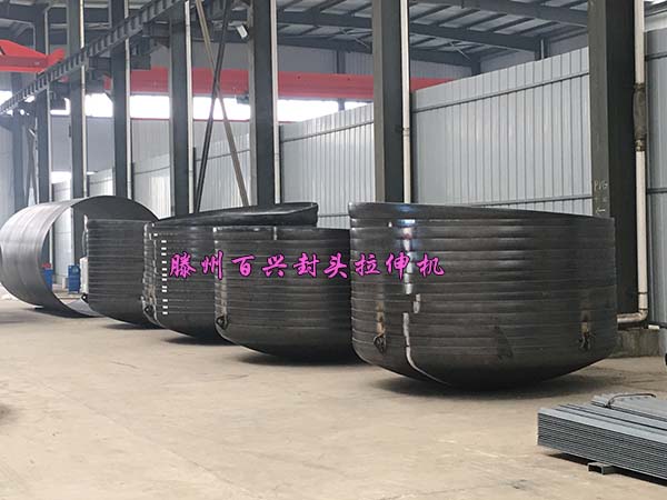 百興4500噸封頭拉伸機調試完畢