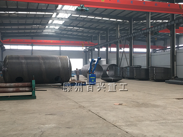 百興封頭拉伸機廠內實拍